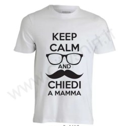 T-shirt Keep calm and chiedi alla mamma