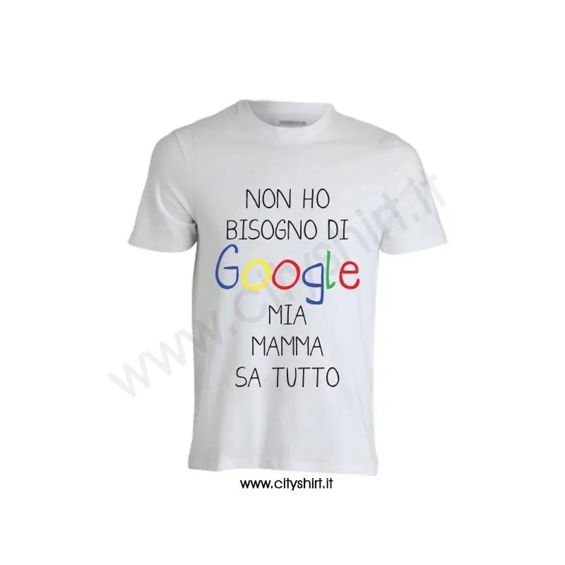 T-shirt Non ho bisogno di Google