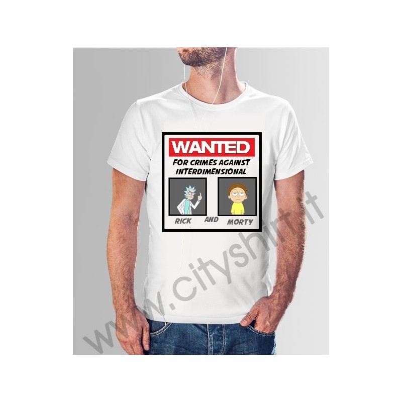 T-shirt Rick And Morty Wanted