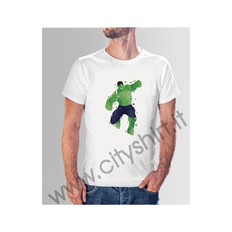 T-shirt Avengers watercolor Hulk