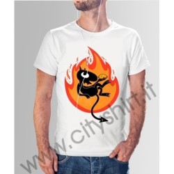 T-shirt Luci on fire