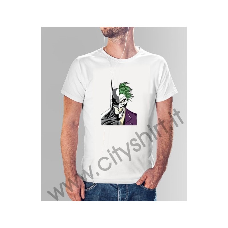 La T-shirt batman e Joker