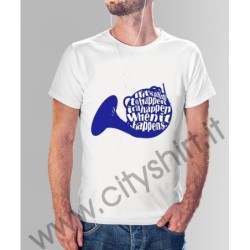 La T-shirt Blue French Horn