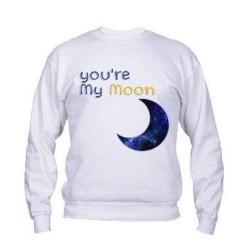 Felpa Girocollo You're My Moon