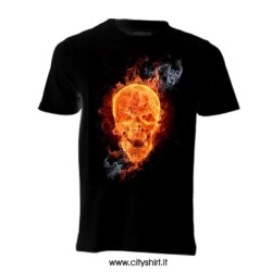 T-shirt Teschio Infuocato