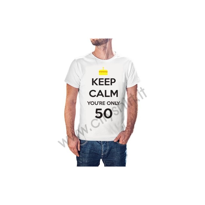 T-shirt Keep Calm 50 Anni