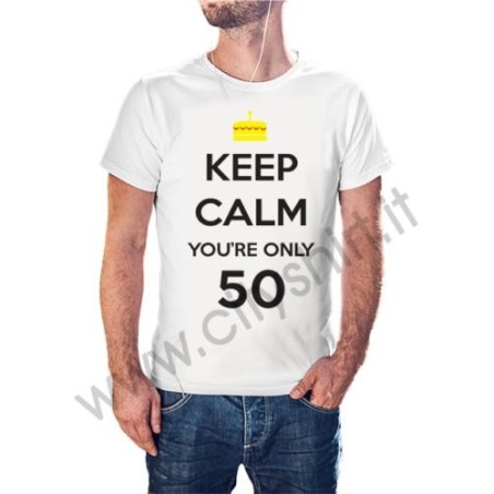 T-shirt Keep Calm 50 Anni