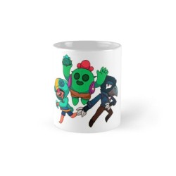 Tazza Brawlstars LEON - SPIKE - CROW