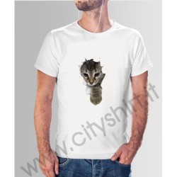 La T-shirt  Gatto Escape