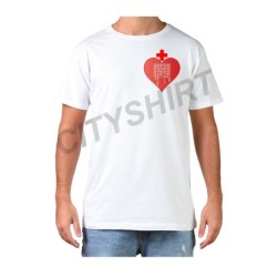 T-shirt cuore crocerossa