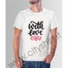 La T-shirt San Valentino White Love