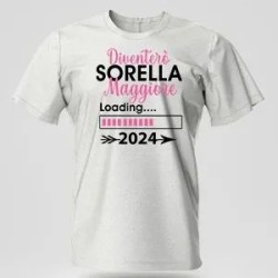 T-shirt diventerò sorella maggiore