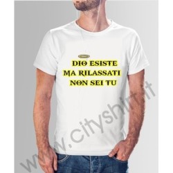 T-shirt Dio esiste ma non sei tu